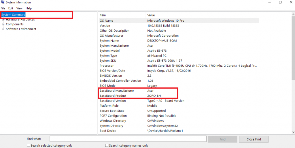 What Motherboard Do I Have? Method 1