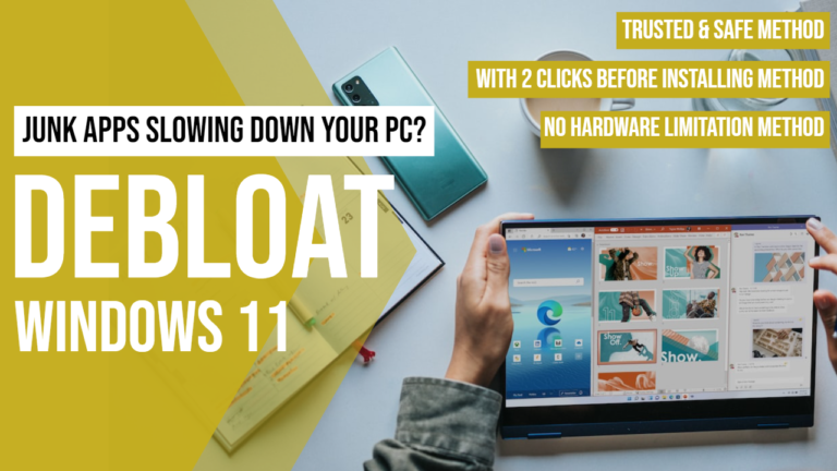 How to debloat Windows 11 From Junk Apps (Best Method)