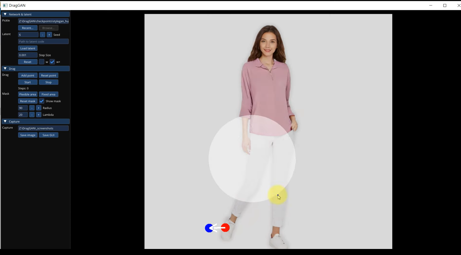 DragGan AI Editing Tool Windows