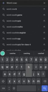search for google word coach or word coach