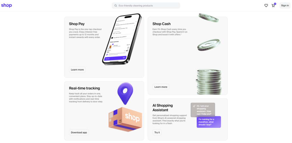 Why should you use it: Shop app official website, 2024