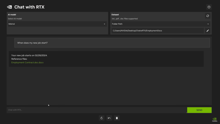 Nvidia Launches AI for your PC ‘Chat with RTX’