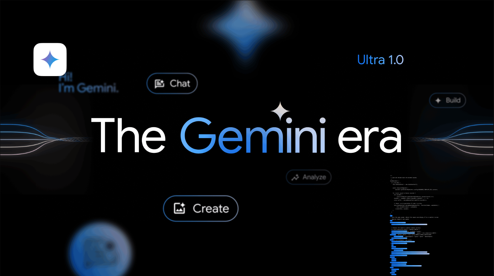 Google official poster during rebranding of Bard to Gemini