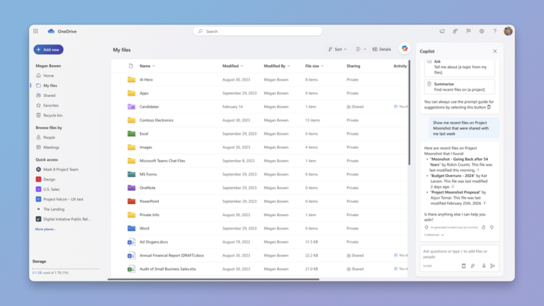 Copilot AI coming to OneDrive: A File assistant on the Go!
