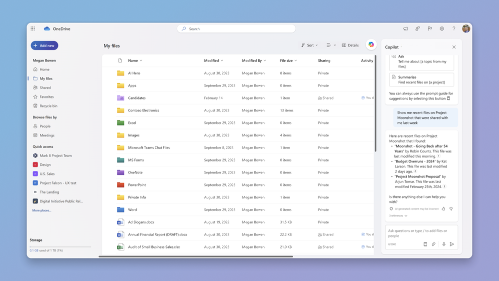 Copilot AI coming to OneDrive: A File assistant on the Go!