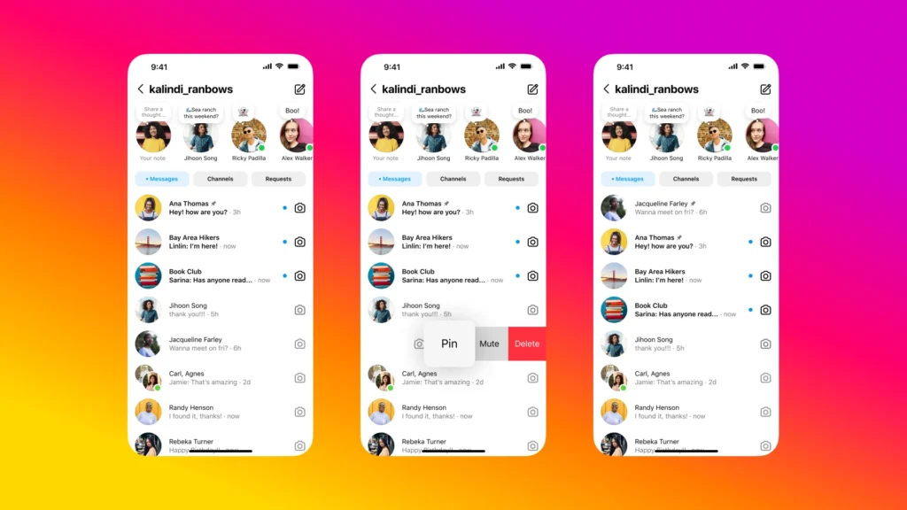 How to pin chats to the top of the inbox
